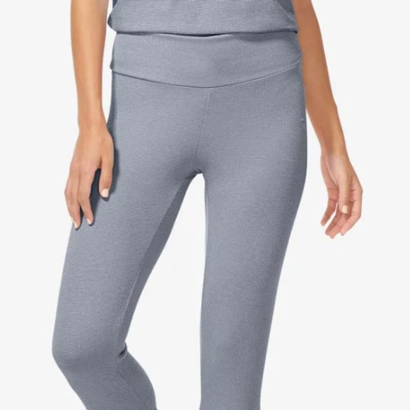 NEW Tommy John Women's SZ XL Waffle Long Loungewear Leggings Quiet Shade - Picture 3 of 4